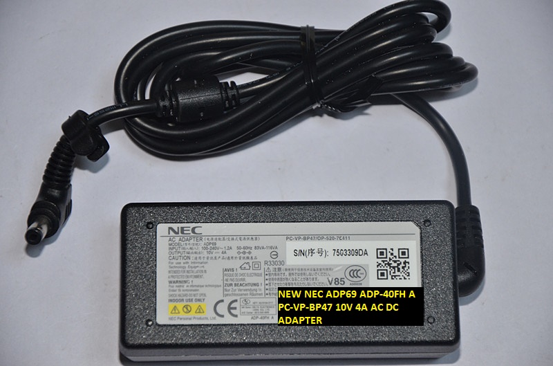 NEW NEC ADP69 ADP-40FH A PC-VP-BP47 10V 4A AC DC ADAPTER